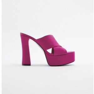 ZARA HIGH HEELED PLATFORM SANDALS